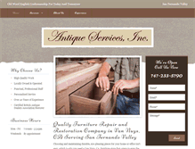 Tablet Screenshot of furniturerestorationvannuys.com